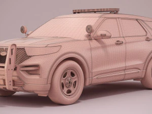 Explorer 2023 Police 3D Model
