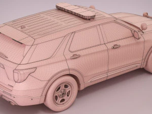 Explorer 2023 Police 3D Model