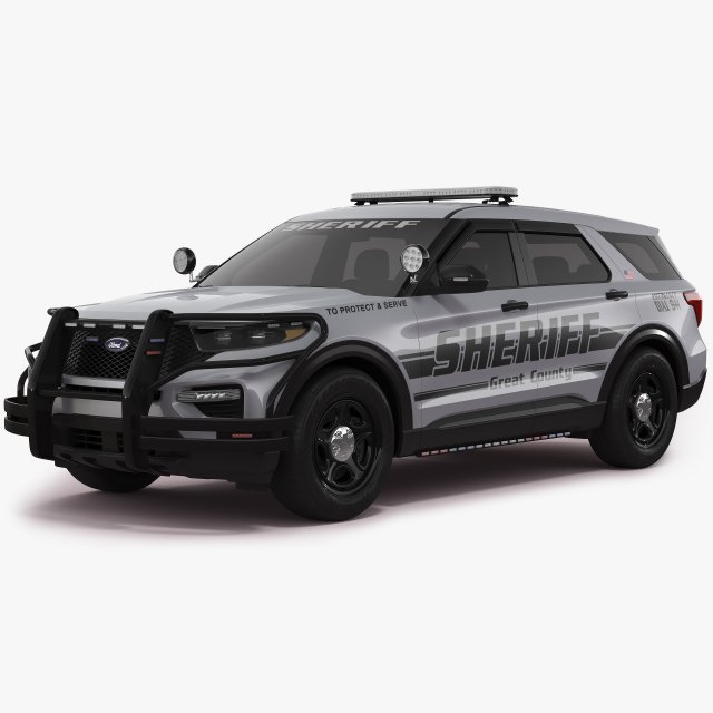 Explorer 2023 Sheriff Modelo 3D .c4d .max .obj .3ds .fbx .stl .blend 