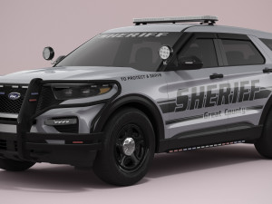 Explorer 2023 Sheriff Modelo 3D
