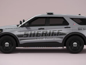 Explorer 2023 Sheriff 3D Model