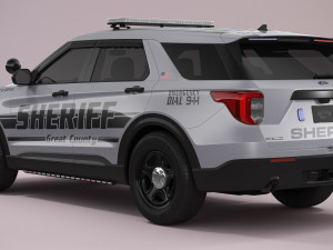 Explorer 2023 Sheriff Modelo 3D