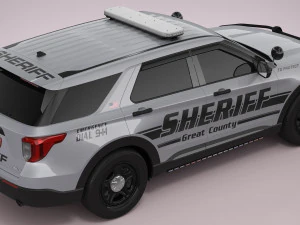 Explorer 2023 Sheriff 3D Model