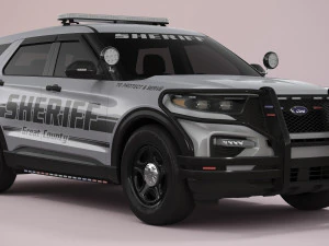 Explorer 2023 Sheriff 3D Model