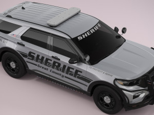 Explorer 2023 Sheriff Modelo 3D