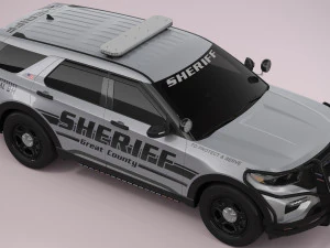 Explorer 2023 Sheriff 3D Model