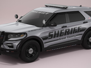 Explorer 2023 Sheriff Modelo 3D