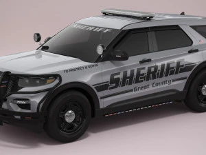 Explorer 2023 Sheriff 3D Model