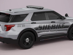 Explorer 2023 Sheriff 3D Model