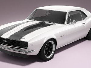 Chevrolet Camaro 1967 Pro Touring Modelo 3D