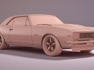 Chevrolet Camaro 1967 Pro Touring Modelo 3D
