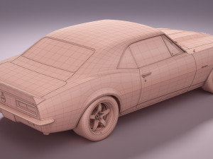Chevrolet Camaro 1967 Pro Touring Modelo 3D