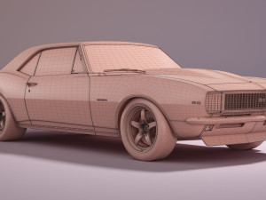Chevrolet Camaro 1967 Pro Touring Modelo 3D