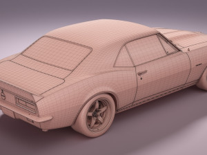 Chevrolet Camaro 1967 Pro Touring Modelo 3D