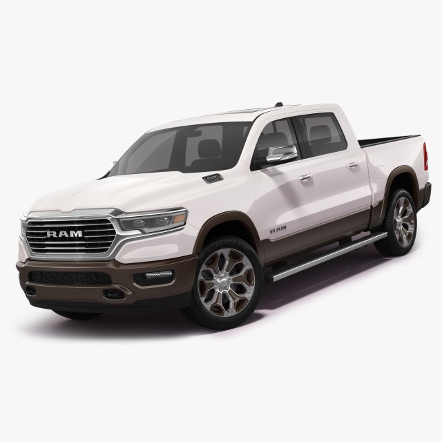 2023 Ram 1500 Limited Longhorn Model 3D .c4d .max .obj .3ds .fbx .stl .blend 