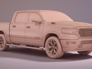 2023 Ram 1500 Limited Longhorn Model 3D