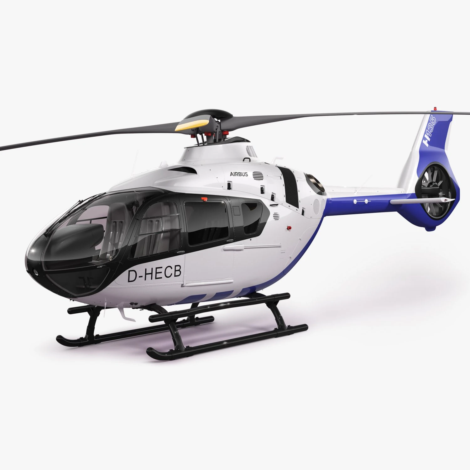 Helic&oacute;ptero Airbus H135 Modelo 3D .c4d .max .obj .3ds .fbx .stl .blend 