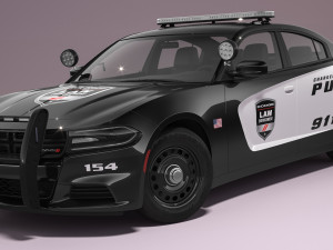 Dodge Charger Police Model 3D