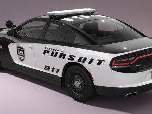 Dodge Charger Police Model 3D