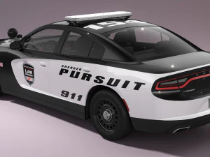 Dodge Charger Police 3D Model