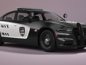 Dodge Charger Police Model 3D