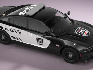 Dodge Charger Police Model 3D