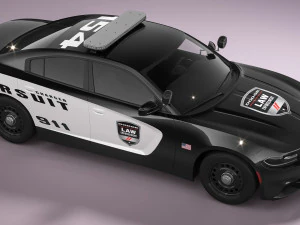 Dodge Charger Police 3D Model
