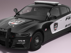 Dodge Charger Police Model 3D