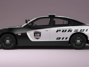 Dodge Charger Police 3D Model