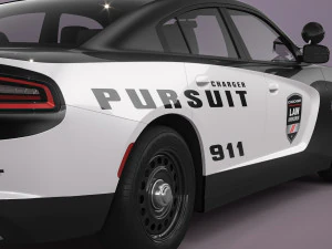 Dodge Charger Police 3D Model