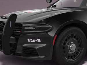 Dodge Charger Police Model 3D