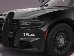 Dodge Charger Police 3D Model