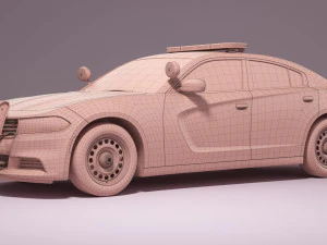 Dodge Charger Police 3D Model