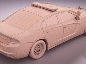 Dodge Charger Police 3D Model