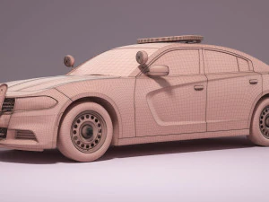 Dodge Charger Police 3D Model