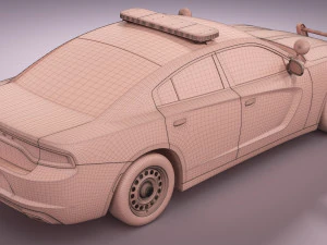 Dodge Charger Police 3D Model