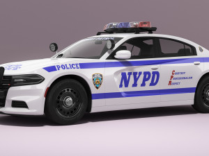 Dodge Charger NYPD Modelo 3D