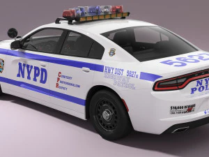 Dodge Charger NYPD 3D Model