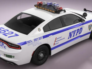Dodge Charger NYPD 3D Model