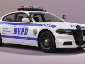 Dodge Charger NYPD Modelo 3D