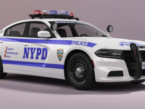 Dodge Charger NYPD 3D Model
