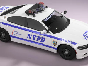 Dodge Charger NYPD 3D Model