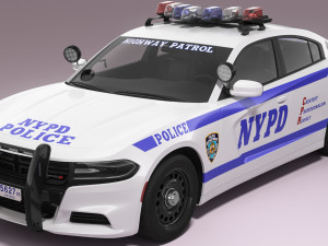 Dodge Charger NYPD Modelo 3D