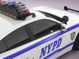 Dodge Charger NYPD 3D Model