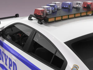 Dodge Charger NYPD 3D Model