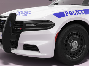 Dodge Charger NYPD Modelo 3D