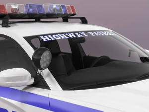 Dodge Charger NYPD 3D Model