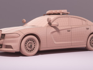 Dodge Charger NYPD Modelo 3D