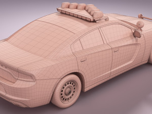 Dodge Charger NYPD Modelo 3D