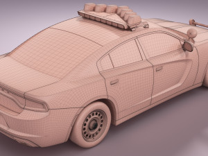 Dodge Charger NYPD Modelo 3D